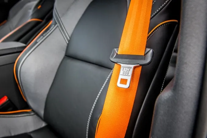 A photo of a seatbelt.